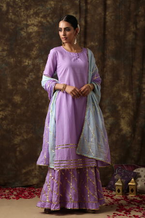 lilac blue Ambika Salwar suit