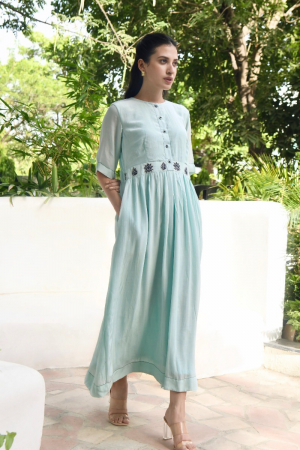 Dreamy Morning Banglori Silk Dress