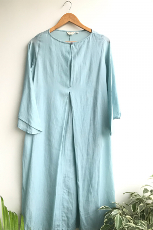 Blue  organic cotton Fleur Dress