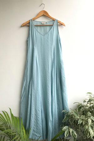 Blue  organic cotton Anna Dress