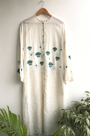 White  organic cotton Elsa Dress