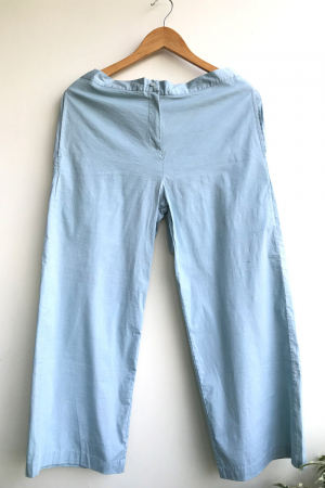 Blue  cotton  Mindy Trousers