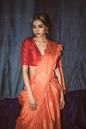 Handwoven Banarasi Silk Saree with Blouse