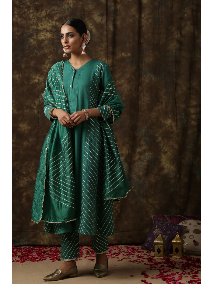 Buy Green Palazzo Salwar Suits Online at Best Prices