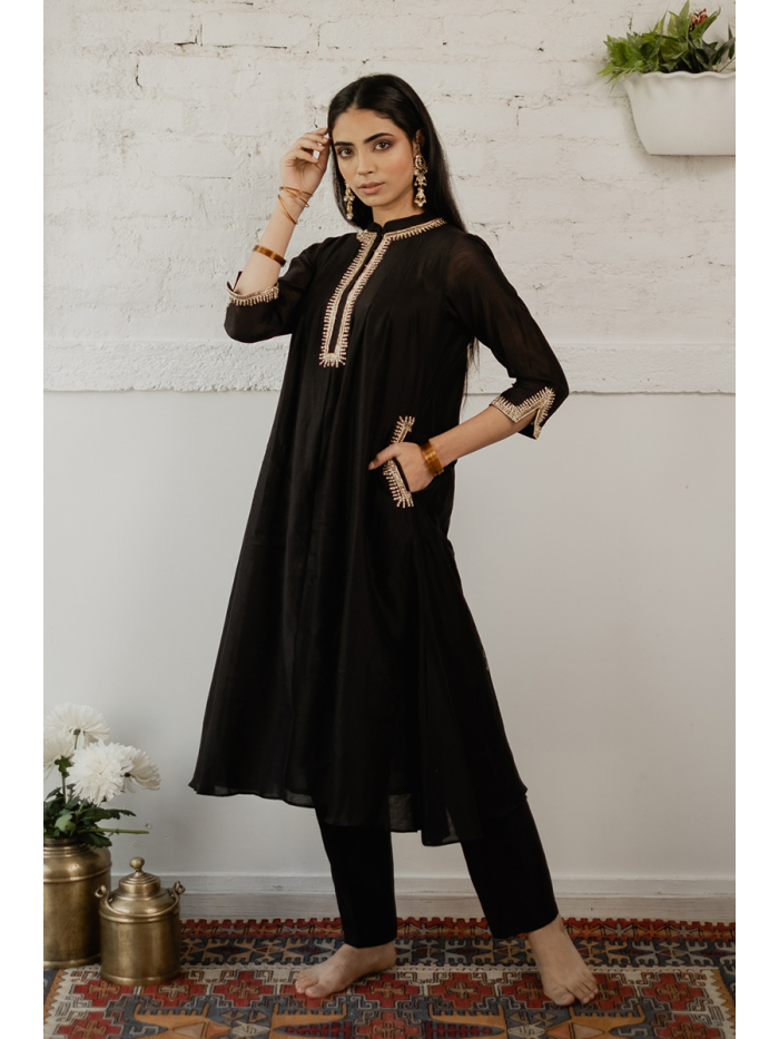 Black Rayon Readymade Tunic 166550 | Kurti designs, Party wear dresses,  Ladies kurti design