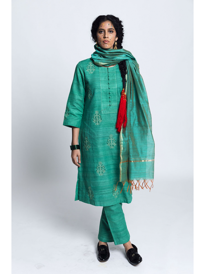 Pure Khadi Unstitched Suit With Khadi Dupatta (Lenght 2.5 Mtr. All) - –  Shopvelley