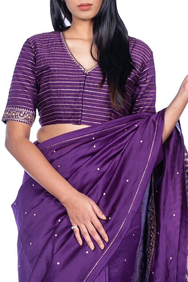Mandala pallu saree with blouse