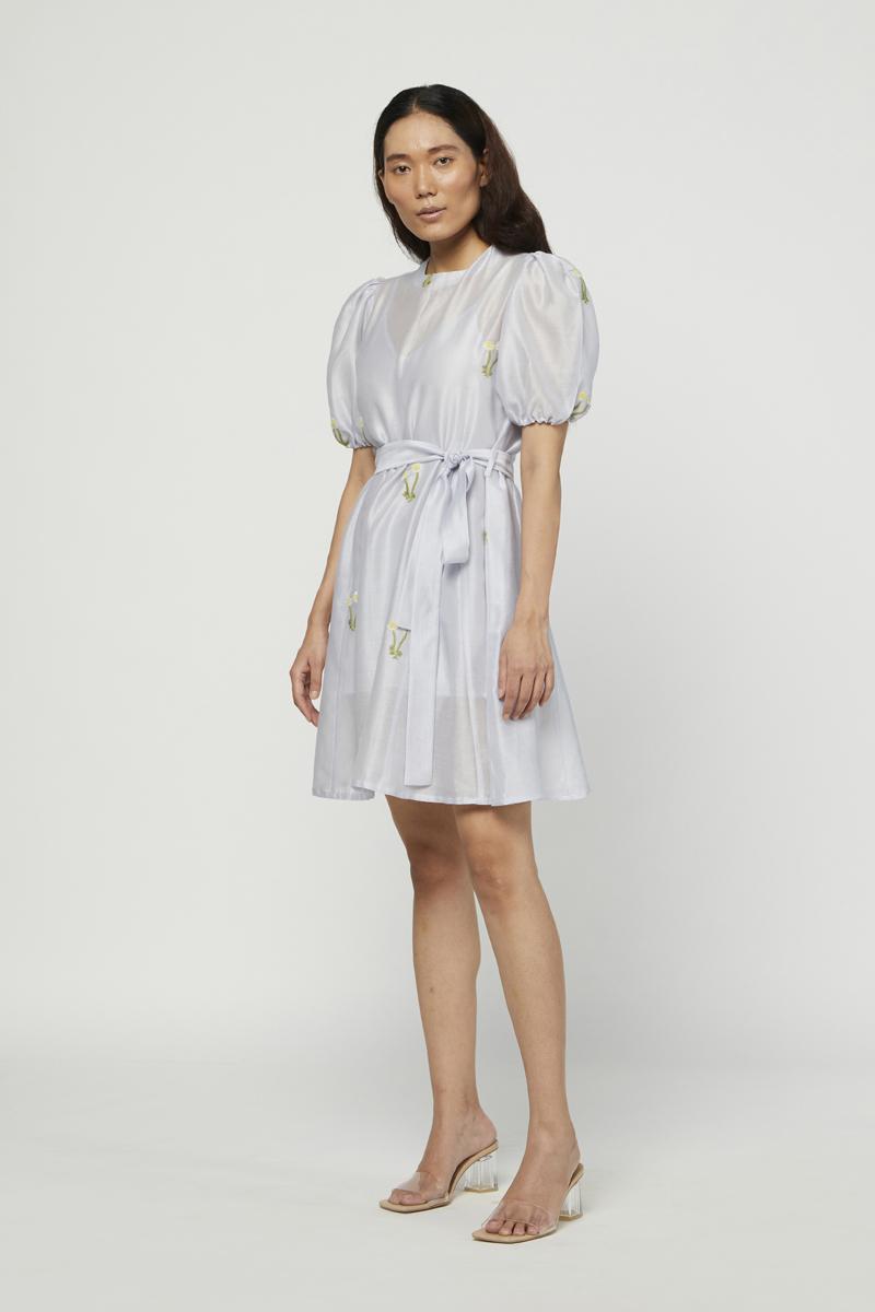 Embroidered cloud Dress