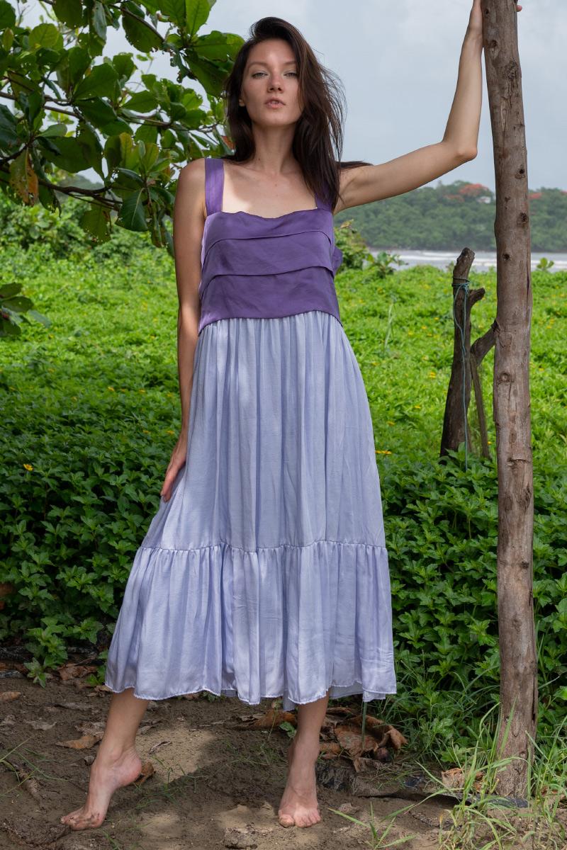 purple-lilac -midi-Dress