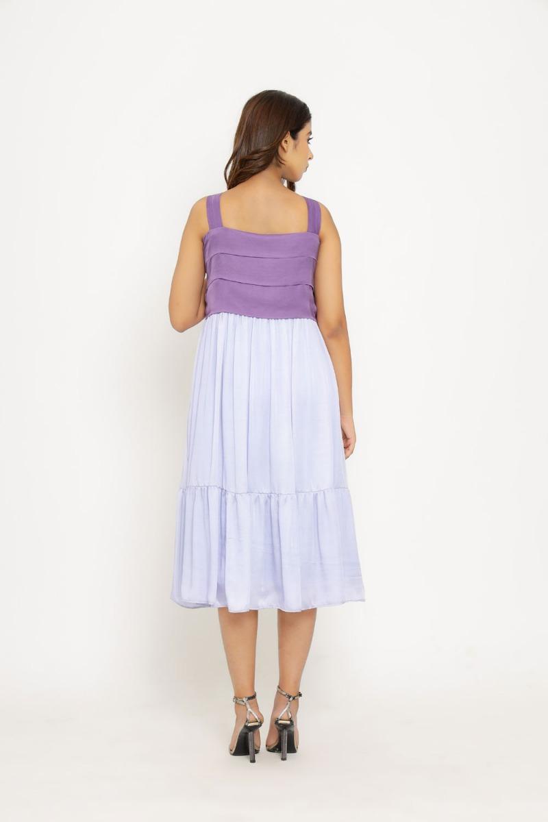 purple-lilac -midi-Dress