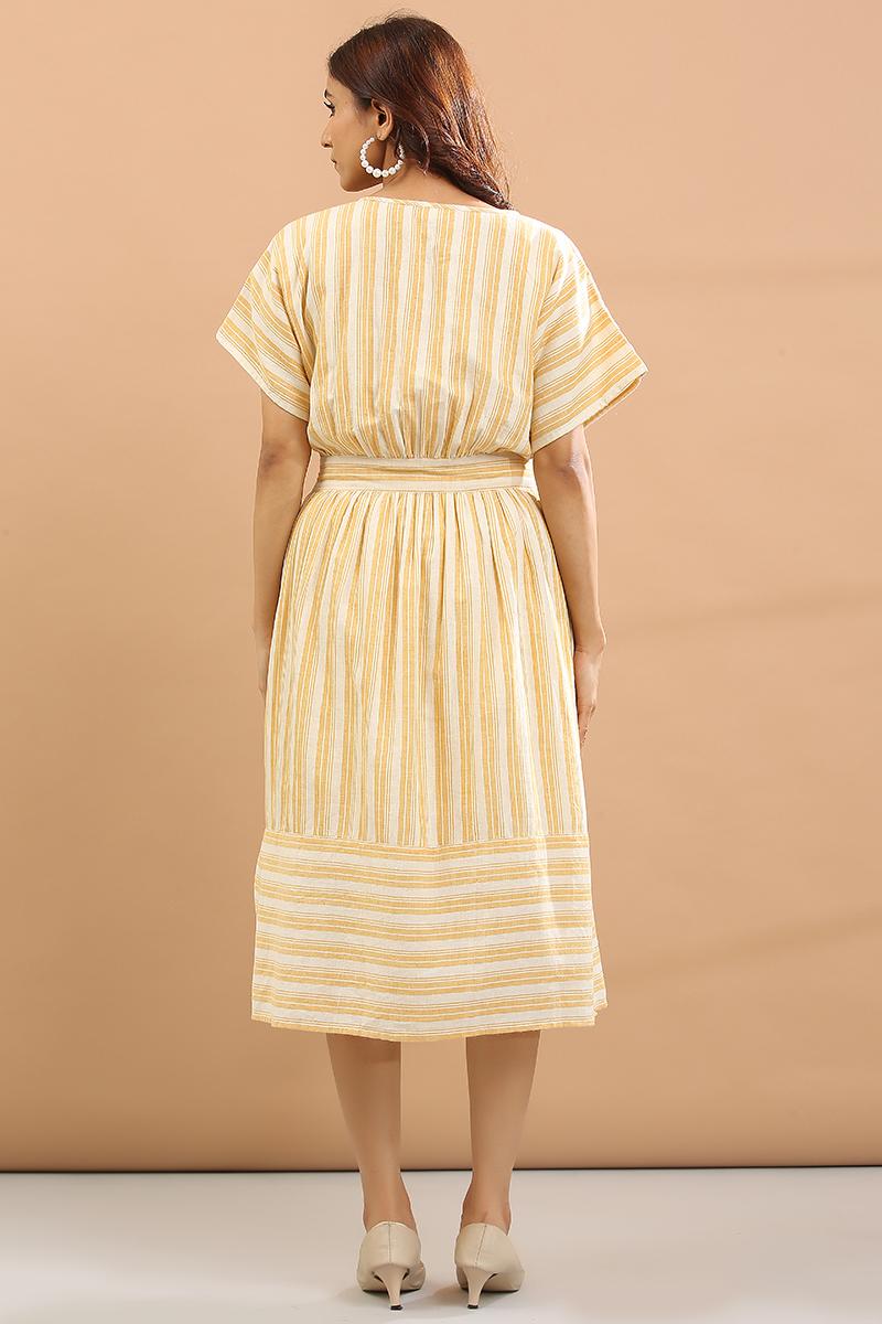 yelow stripe Stripe dress