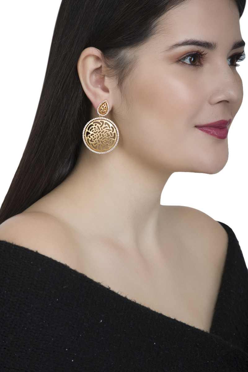 Brass based stud earrings