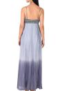 Blue grey strappy pleated set with pants 