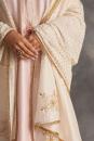 pastel pink silk chanderi kurta and pants
