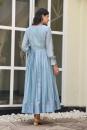 Carolina Blue Handloomed Silk Dress