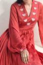 Persian Red Modal Satin Dress