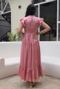 Coral Pink Modal Satin Dress