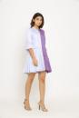 Purple-Lilac Half & Half Dress