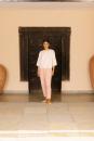 Front Pleated Pink Trousers  