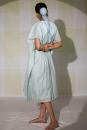 Icy blue hand embroidered kaftan dress