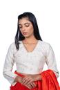 Tangerine madala pallu saree with blouse