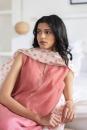 old rose and ivory Handwoven chanderi Tunic set