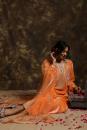 Sarung velvet Kurta and  having a net Dupatta with embroidery details with jama