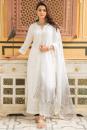 Noor Badli White & Grey Gota Mirror Work Salwar Suit Set