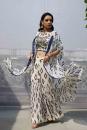 off white georgette and crepe sharara set