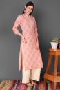 pink cotton kurta set