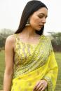 Yellow saree blouse