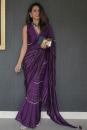Varnah Ada Line Hand Embroidered Sari with Blouse
