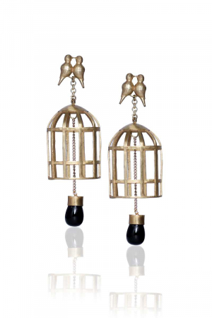 Hanging Cage Earrings