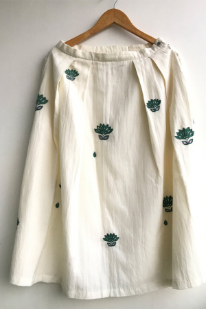 White  organic cotton  Chloe Skirt