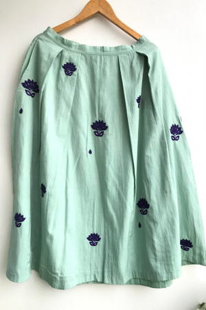 Green  organic cotton  Chloe Skirt