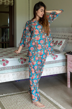 Blue Ivory Printed Loungewear Collection Lounge wear